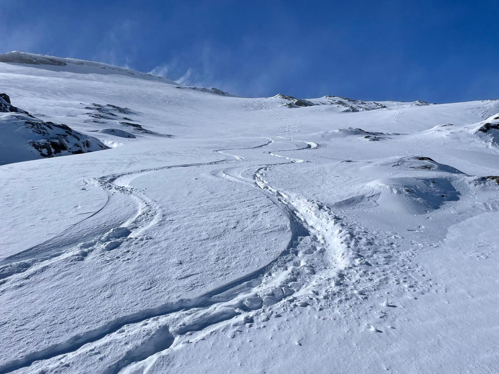 Abfahrt vom Gämsfairenstock